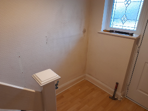 Rising damp before treatment Purley CR8