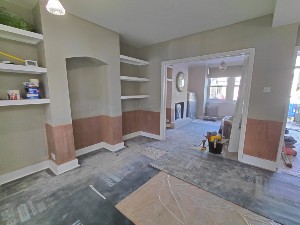 Completed rising damp treatment case study Raynes Park SW20
