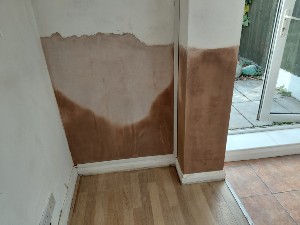 Completed rising damp treatment case study in Carshalton Surrey