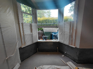 Rising damp Wimbledon after salt inhibitor render treatment