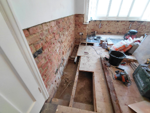 Replacing rotten joists for new in Wimbledon SW19
