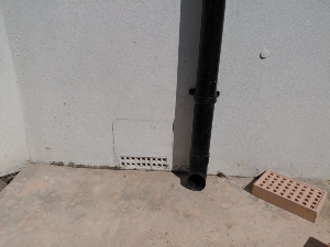 This airbrick is too low and needs to be positioned higher